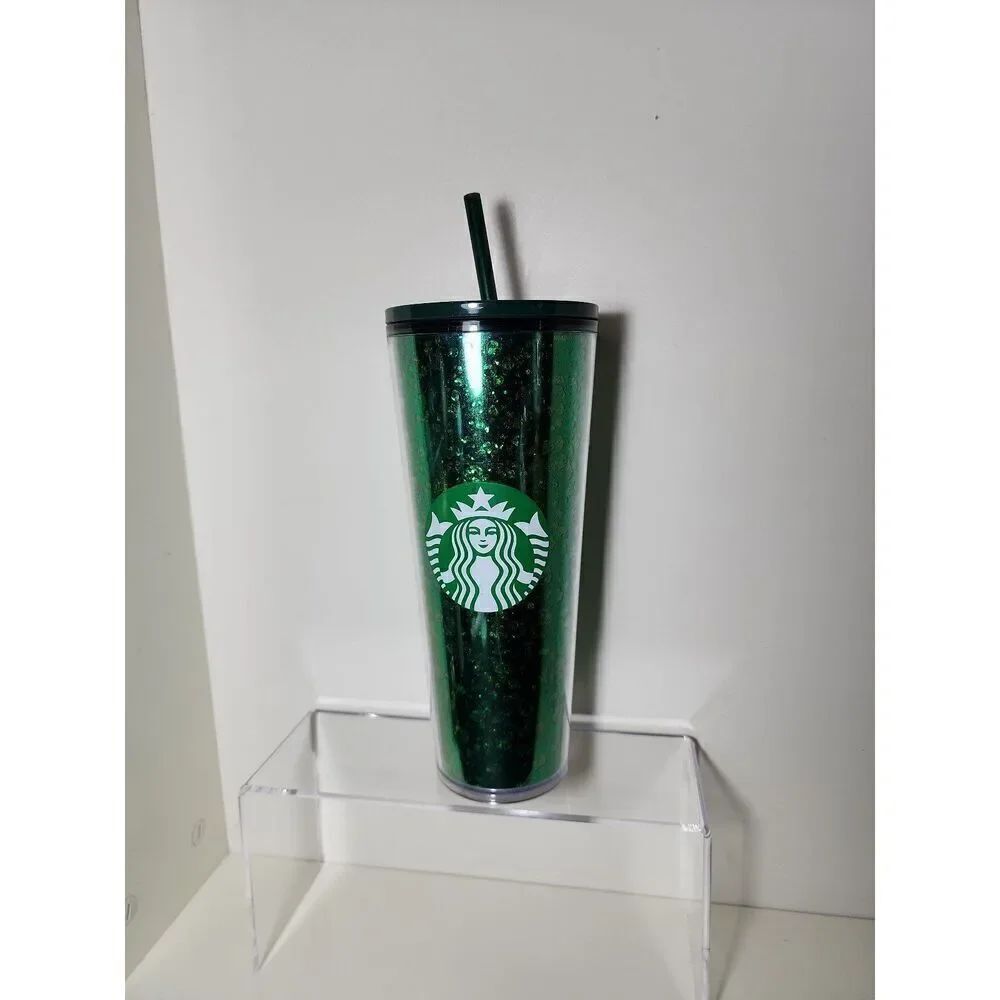 Starbucks Kitchen New 2019 Starbucks Holiday Green Glitter Tumbler